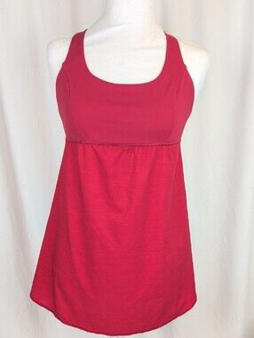 lululemon athletica Red Scoop Neck Tank